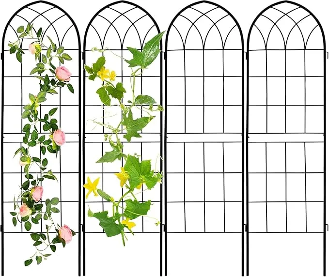 Rustic Iron Garden Trellis